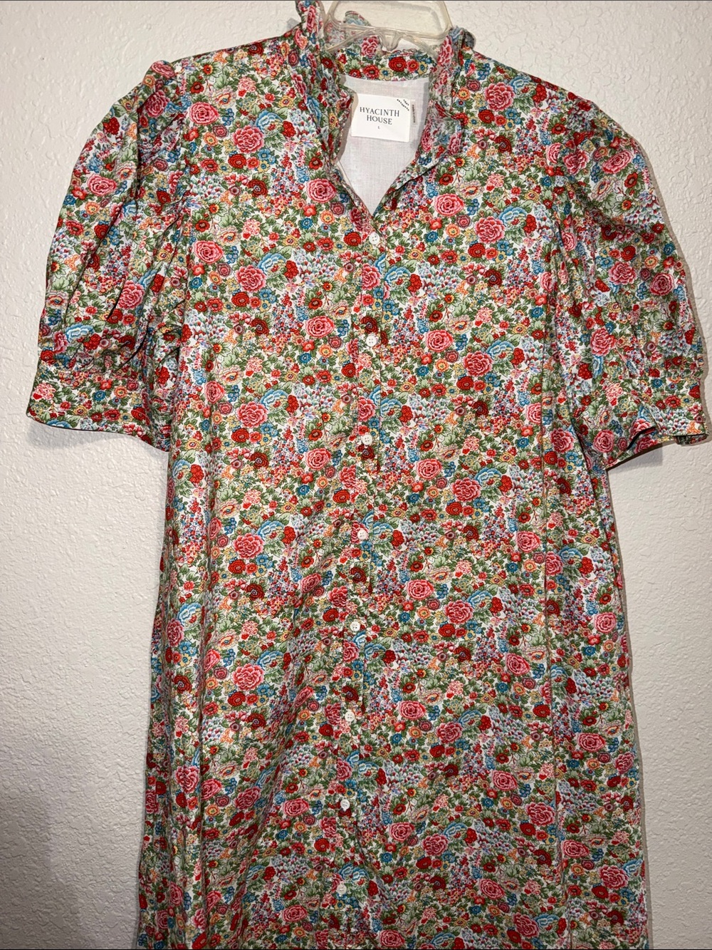HYACINTH HOUSE
Red Floral Ruffle Collar Louisa
Maxi Dress Size L - Picture 12 of 13